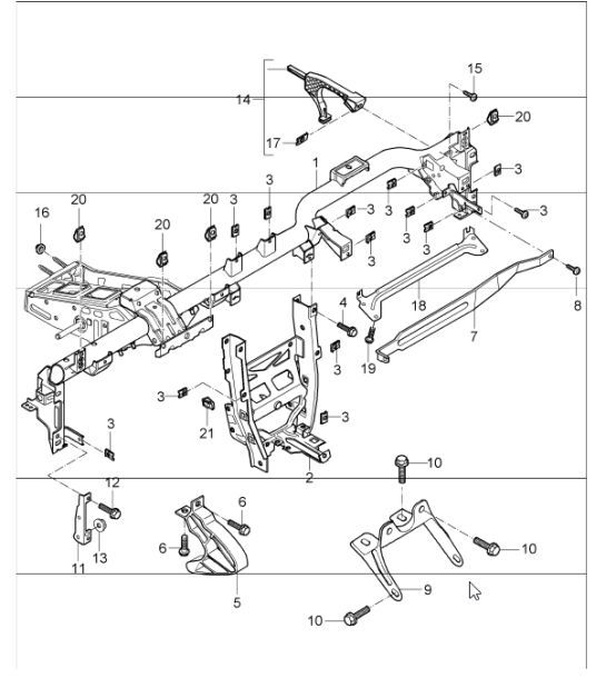 Diagram 809-04 Porsche 991 (911) MK2 2016-2019 Body