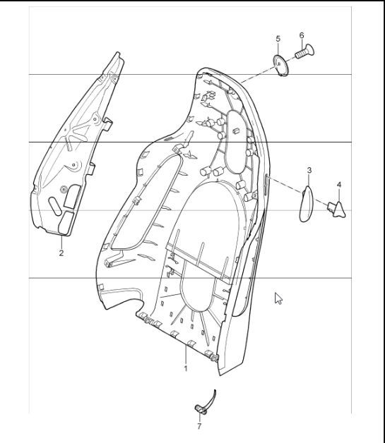 Diagram 817-30 Porsche Macan (95B) MK1 (2014-2018) Body