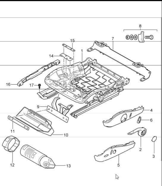 Diagram 817-45 Porsche Cayman 718C (982C) 2017>> Body