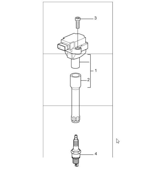 Diagram 901-00 Porsche 997 (911) MK1 2005-2008 Electrical equipment