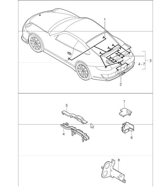 Diagram 902-20 Porsche Macan (95B) MK1 (2014-2018) Electrical equipment