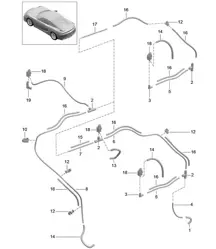 Vacuum system / Engine  981C Cayman GT4 2016
