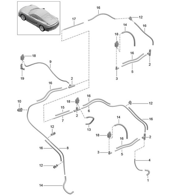 Diagram 107-015 Porsche 991 Carrera C2S 3.8L (400Bhp) Engine