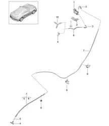 Exhaust system / Control (PR:XLF) 981C Cayman GT4 2016
