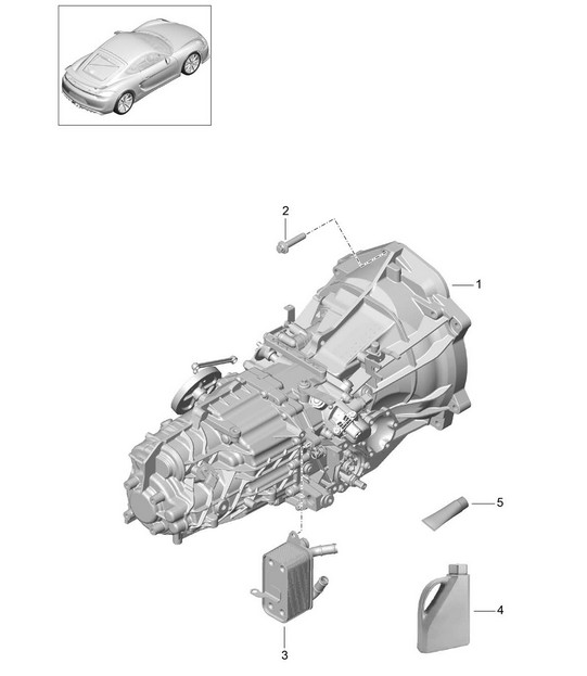 Manual gearbox / Replacement transmission  (Model: G8120) 981 Cayman GT4 2016