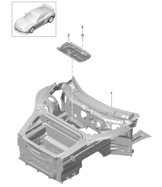 Diagram 801-005 Porsche Cayman 718C (982C) 2017>> Body