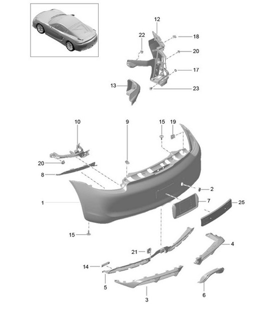 Diagram 802-010 Porsche 356 (1950-1965) Body
