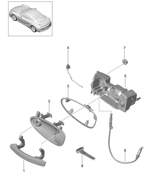 Diagram 804-020 Porsche Macan (95B) MK1 (2014-2018) Body