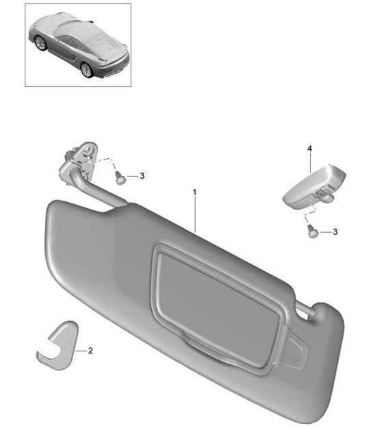 Diagram 807-069 Porsche 356 (1950-1965) Body