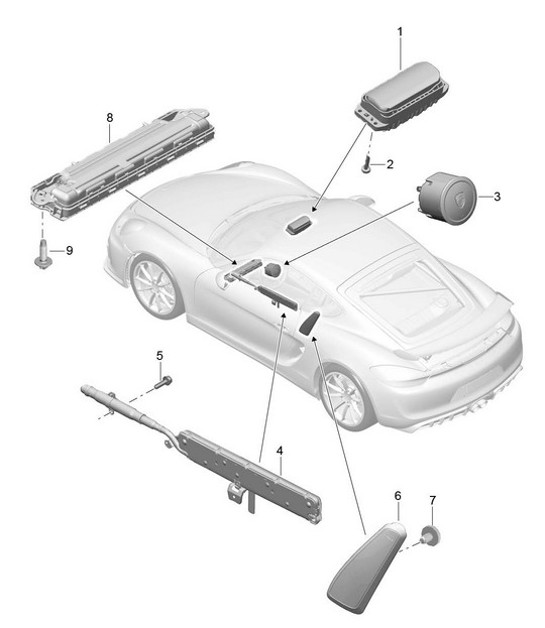 Diagram 812-050 Porsche Macan (95B) MK1 (2014-2018) Body