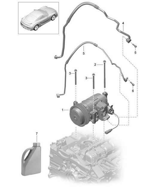 Diagram 813-015 Porsche Boxster S 987 MKII 3.4L 2009-2012 Body