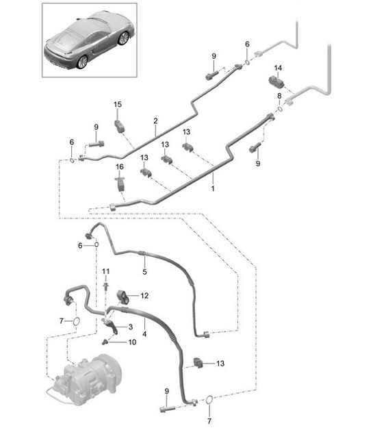 Diagram 813-025 Porsche 992 (911) MK2 2024>> 