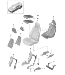 Bucket seat / Accessories 981C Cayman GT4 2016