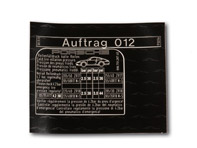 tire pressure label 99670128740