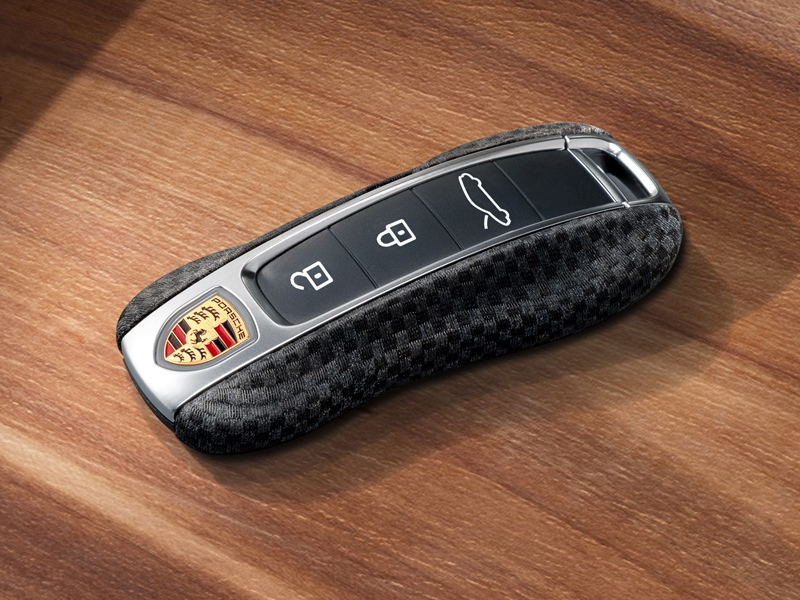 Genuine Porsche 971044931TO2 Textile square driver's key for Porsche