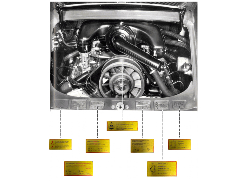 Buy Porsche Firing Order Decals Design 911