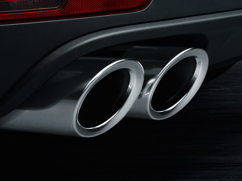 Porsche Macan Sports exhaust system with Silver tips 95B044210