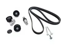 Drive belt tensioning roller & belts kit. Porsche Cayenne / Panamera - 94810240323, 94810240322, 94810240321, 94810240300, 94810240375, 7PP903137, 95814527601, 94810211821, 94810226121, 95510225100, 94810211910, 7PP145276, 95510211910, 94810211820, 94810211800