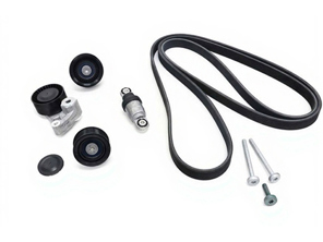 Drive belt tensioning roller & belts kit. Porsche Cayenne / Panamera - 94810240323, 94810240322, 94810240321, 94810240300, 94810240375, 7PP903137, 95814527601, 94810211821, 94810226121, 95510225100, 94810211910, 7PP145276, 95510211910, 94810211820, 94810211800