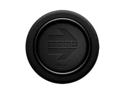 MOMO Standard horn button 2 Contact - Embossed Black Leather Arrow - HOARW10LEABKR, M22135311115