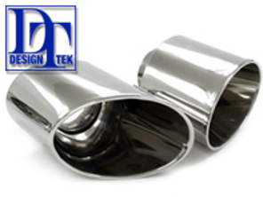Exhaust Tail Pipes Polished Finish DesignTek for Porsche 993 C2/C4