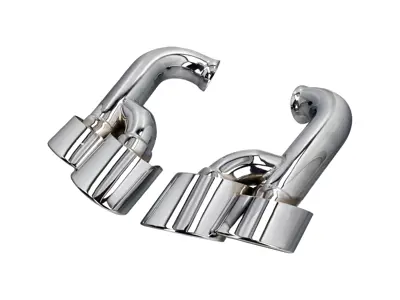 DesignTek Exhaust tail pipes Quad Tube Design for Porsche 957 Cayenne - 3606405701, 95511125150, 95511125171, 95511125250, 95511125271