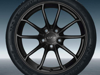 20' GT4 Alloy Wheels in Black (satin-gloss). Original Porsche - 98104460301