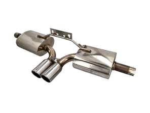 Lightly Used Cat-Back Sports Exhaust with Chrome Tips for Porsche 986 Boxster 2.5L / 2.7L / 3.2L 1997-2004 - 99611112106, 99611112107, 99611114105, 99611114202, 99611114211, 99611114215, 99611115101, 99611115202, 99611198700