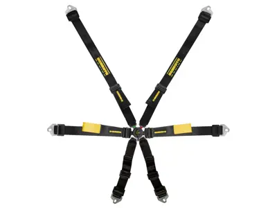 SCHROTH Enduro 2x2 FHR 6-Point adjustable race harness. Universal Fitting - 94510A-0, 94510A-2