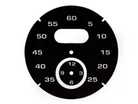 Sport chrono instrument face, Black. Porsche 997 / 991 / Boxster / Cayman / Panamera - 97641997021 - F97 641 997 021, F97641997021