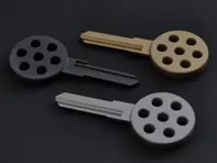Blank key 917 style. Porsche 924 / 944 / 968 - 94453833100, 477837219