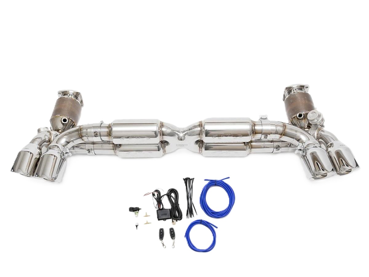 Fabspeed STREET Valved Supersport X-Pipe Exhaust System. Porsche 991 Turbo / Turbo S (2013-2016) - 99111133105, 99111133106, 99111133107, 99111133504, 99111133505, 99111133506, 99111133507 - FS.POR.991T.SSSXVQ, FS.POR.991T.SSSXVQB