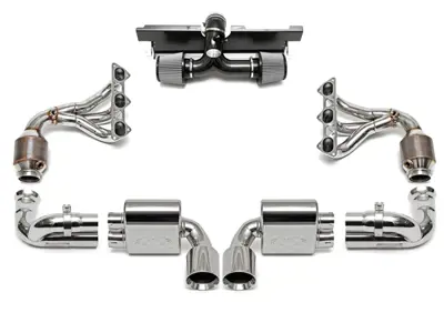 Exhaust Performance Package. Porsche 997.2  GT3 - 99711102792, 99711104794, 99711104797, 99711104784, 99711104798, 99711104894, 99711104897, 99711104882, 99711104884, 99711104898, 99711104885, 99711302194, 997113021BX, 99711302294, 997113022BX, 99711002191, FSPOR9972GT3SPKGP, FSPOR9972GT3SPKGC, FSPOR9972GT3SPKGB