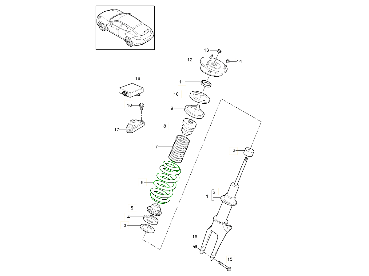 Porsche 964 (911) (1989-1994) Original Coil Springs | Design 911
