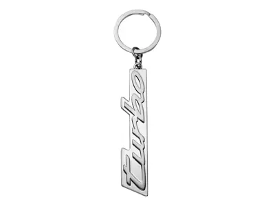 Porsche Key Ring With Turbo Lettering, Silver. - WAP0500380STRB