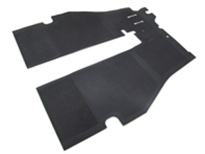 Front rubber base mat. Porsche 356 LHD cars - 64455110106, 64455110105