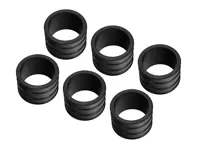 Rubber sleeves for air intake, SET OF 6. Porsche 911 SC 1978-83 - 92811015801, 92811015800