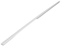 Door outer moulding trim, Chrome. Porsche 911 67-83 COUPE - 90153143127, 90153143227