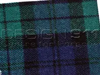 Porsche Classic Fabric SCHOTTENKARO Green - Blue - P9111352