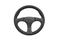 Sports steering wheel without airbag Black with Red Stitching. Porsche 928 - 000043163158YR