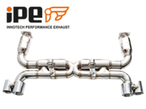 iPE Exhaust Cat-bypass with Mufflers. Porsche 997.2 Turbo / Turbo S
