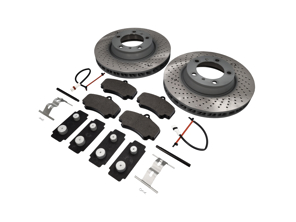 FRONT Brake Pads and Brake Disc Package Porsche 997 C2S OE - 99635140904, 99635140903, 99635141004, 99635141003, 99635194913, 99761275701, 99761267801, 99635108901, 99635195911