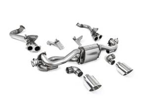 Milltek Sports Exhaust System With GPF/OPF Bypass, Polished GT-115 Tailpipes. Porsche 718 Boxster / Cayman 2020>> - 982251053E, 982251053K, 982251053F, 982251053H, 982251053D, 982251053G, 982254351B, 982254351L, 982254351AA, 982254351P, 982254351R, 982254350B, 982254350L, 982254350AA, 982254350P, 982254350R - SSXPO184