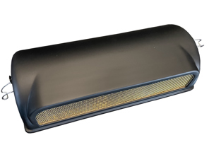 Matte Black (painted) Carbon Fibre air filter covers with Brass mesh. Porsche 911CIS 1973-83 - 91108012302, 93011018400, 91111018300 - CISaircleaner