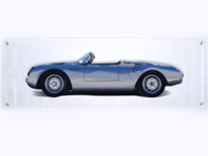 PORSCHE 550 RS. Transparent Plexiglass Panel