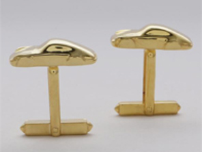 Jubilee (1993) solid silver & gold plated cufflinks