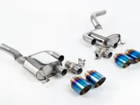 Milltek Sports Exhaust Valved Rear Silencers With Burnt Titanium GT-115 Tailpipe Trims. Porsche Macan 95B MK2 GTS And Turbo - 95B253601DY, 95B253600CY, 95B253612MY, 95B253611MY, 95B253600DY, 95B253601EY - SSXPO179