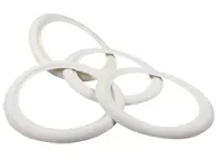 16' Wheel cover set, White. Porsche 356 - AC601216, 8160300310