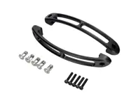 Slotted Matte black interior door pull 6 7/8', Pair. Porsche 911 - 90153106700 - InteriorHandle_6_7/8in_Slotted_Black