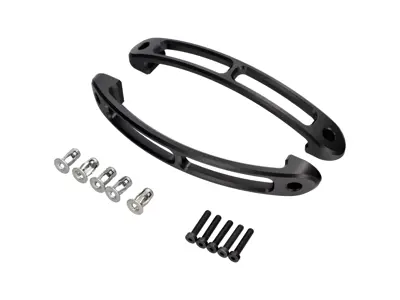 Slotted Matte black interior door pull 6 7/8', Pair. Porsche 911 - 90153106700 - InteriorHandle_6_7/8in_Slotted_Black